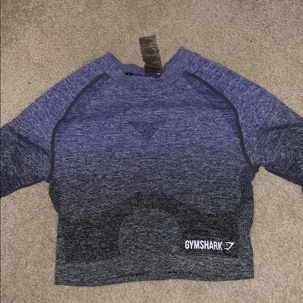 GYMSHARK OMBRÉ SEAMLESS CROP TOP SIZE SMALL